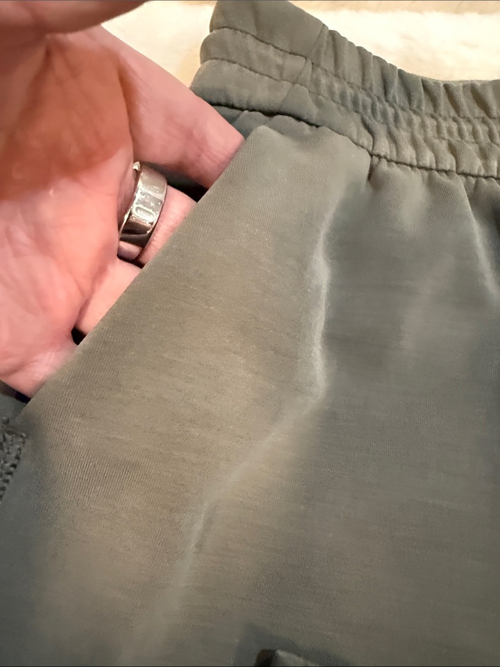 Lululemon Softstreme High Rise Wide Leg Pants Grey Sage Size 6 Modal Blend - Picture 3 of 9
